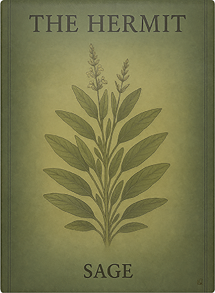 The Hermit, Sage Tempered Glass Cutting Board