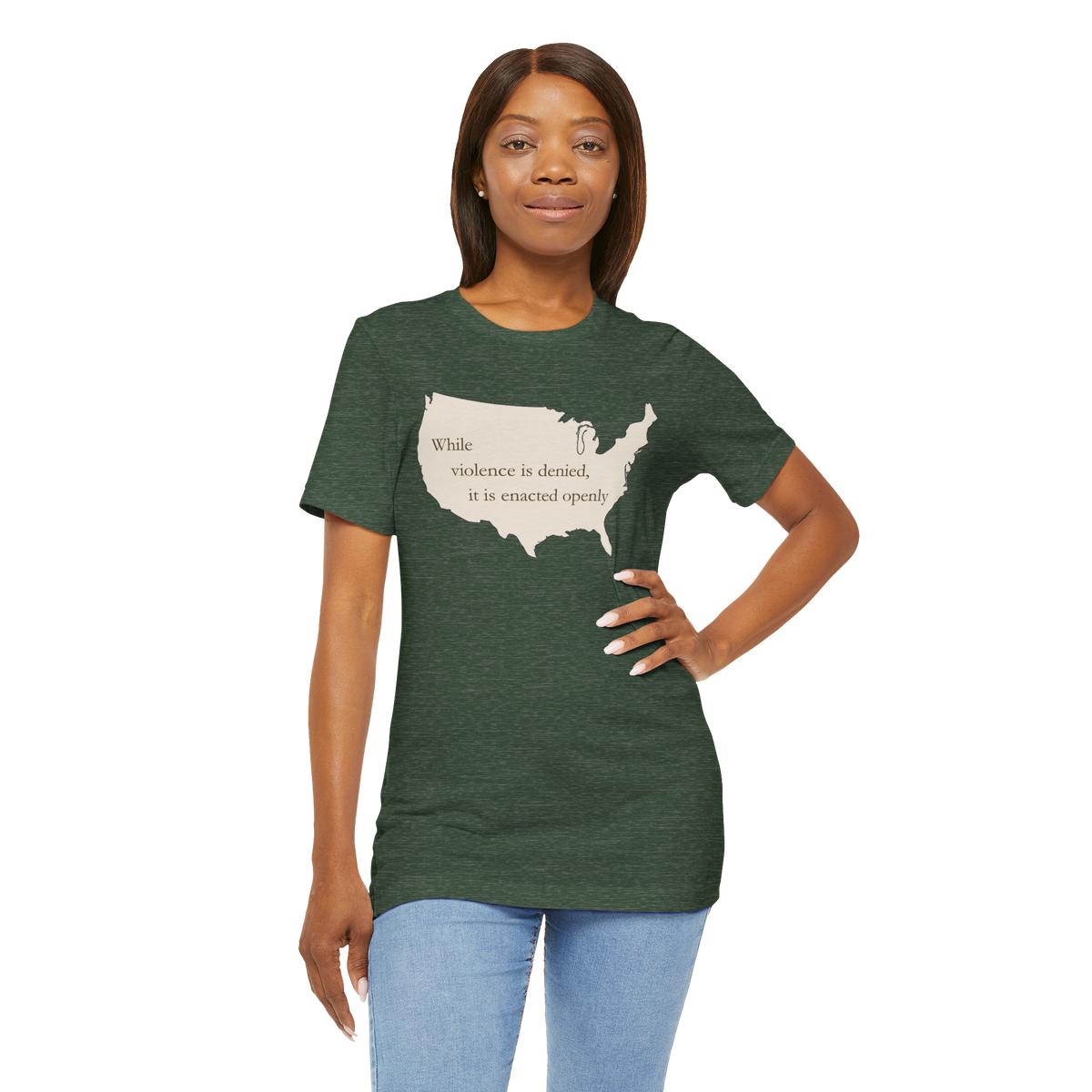 Witness: While Violence Is Denied — Unisex T-Shirt