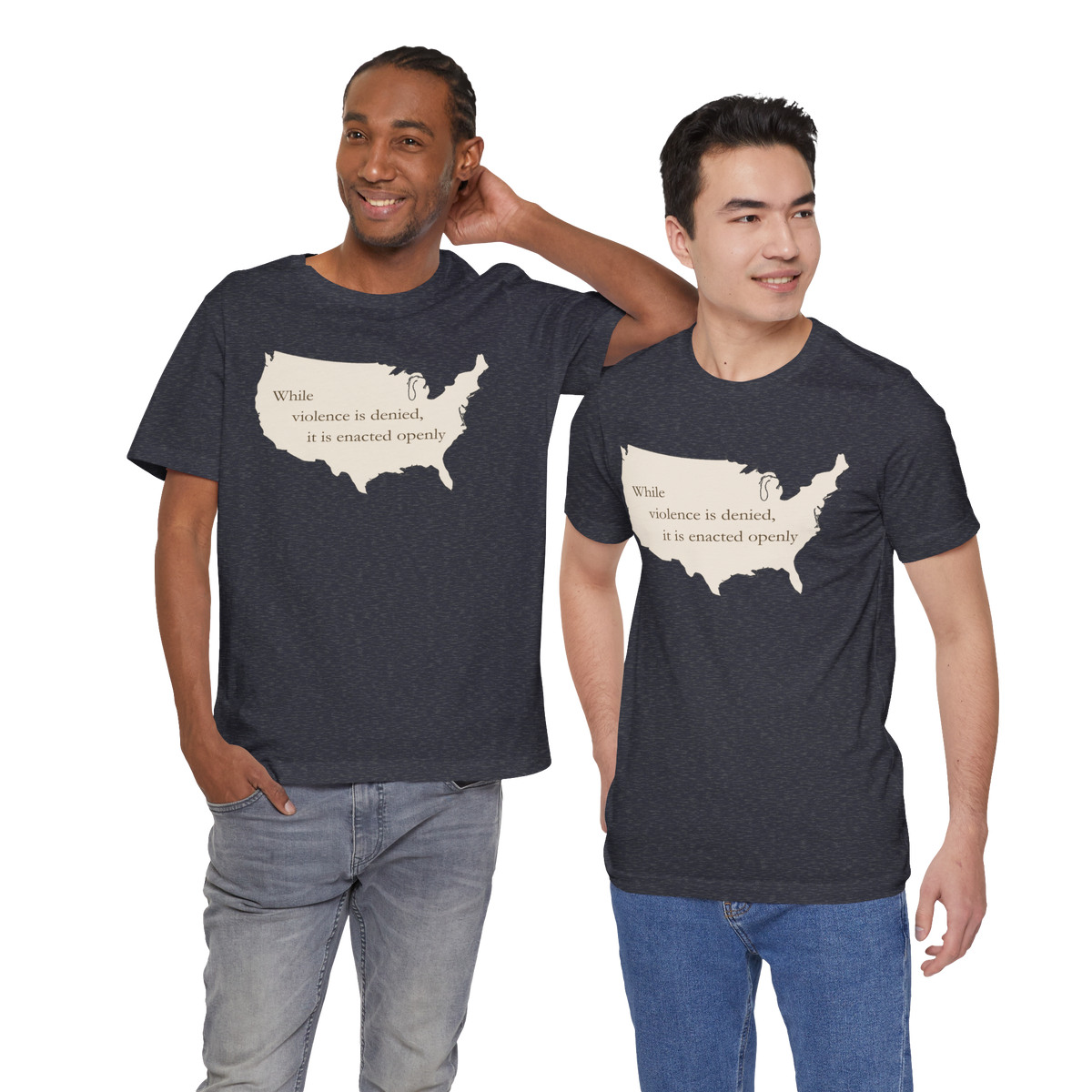 Witness: While Violence Is Denied — Unisex T-Shirt