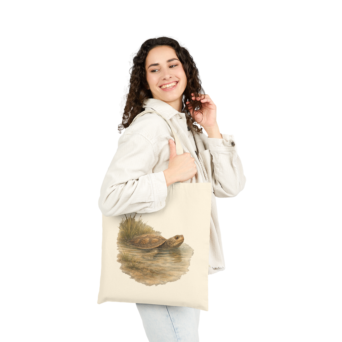 Coastal Terrapin Canvas Eco-Friendly Tote