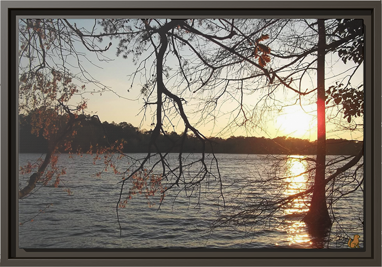 Evening Stillness, Framed Matte Canvas Print