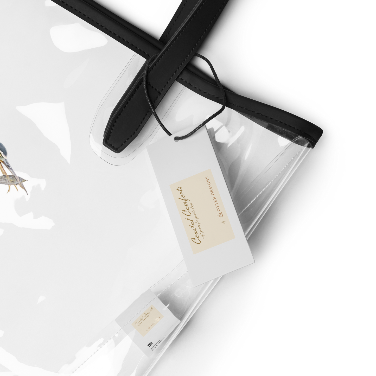 Heron, Coastal Comforts - Clear Tote