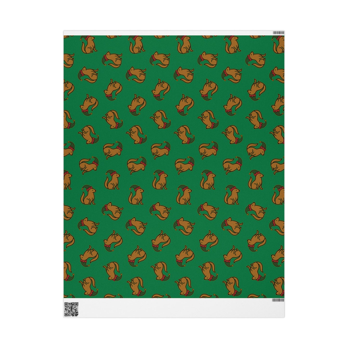Otter Pattern Wrapping Paper — Elf Otter Gift Wrap for Otter Lovers
