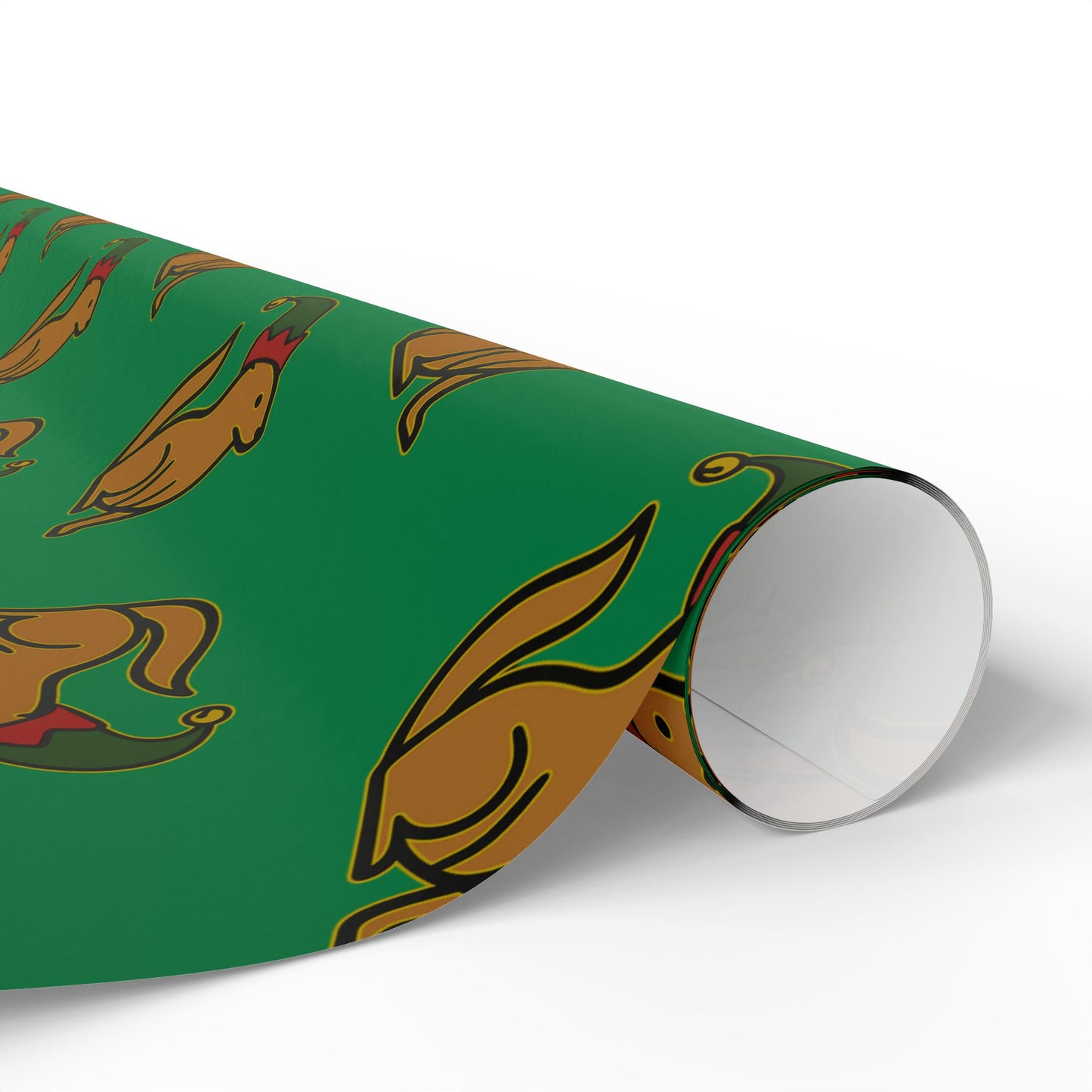 Otter Pattern Wrapping Paper — Elf Otter Gift Wrap for Otter Lovers