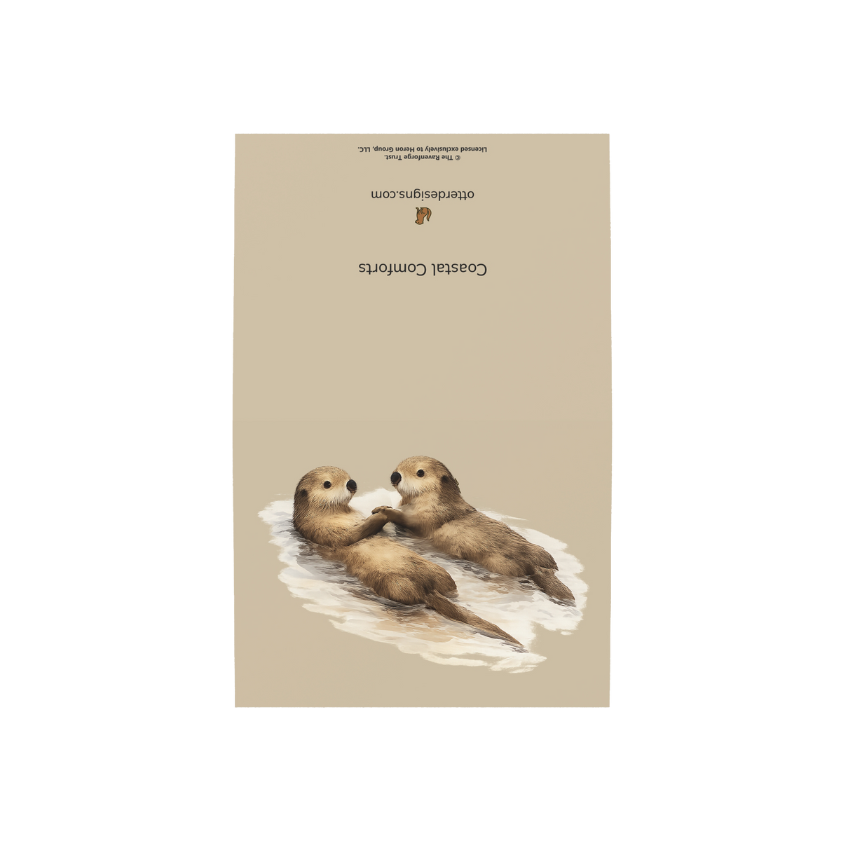 Coastal Otter Pair Greeting Cards, 10ct