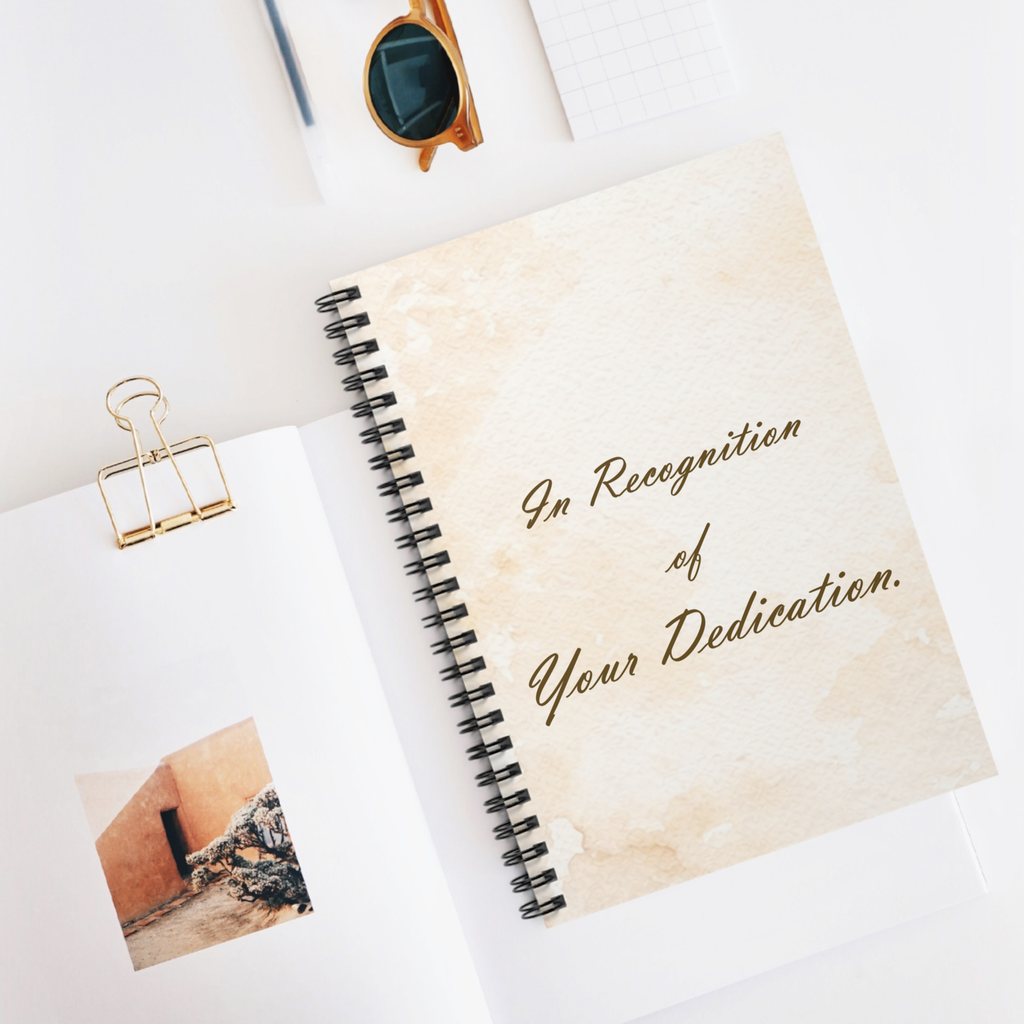 In Recognition... , Spiral Notebook
