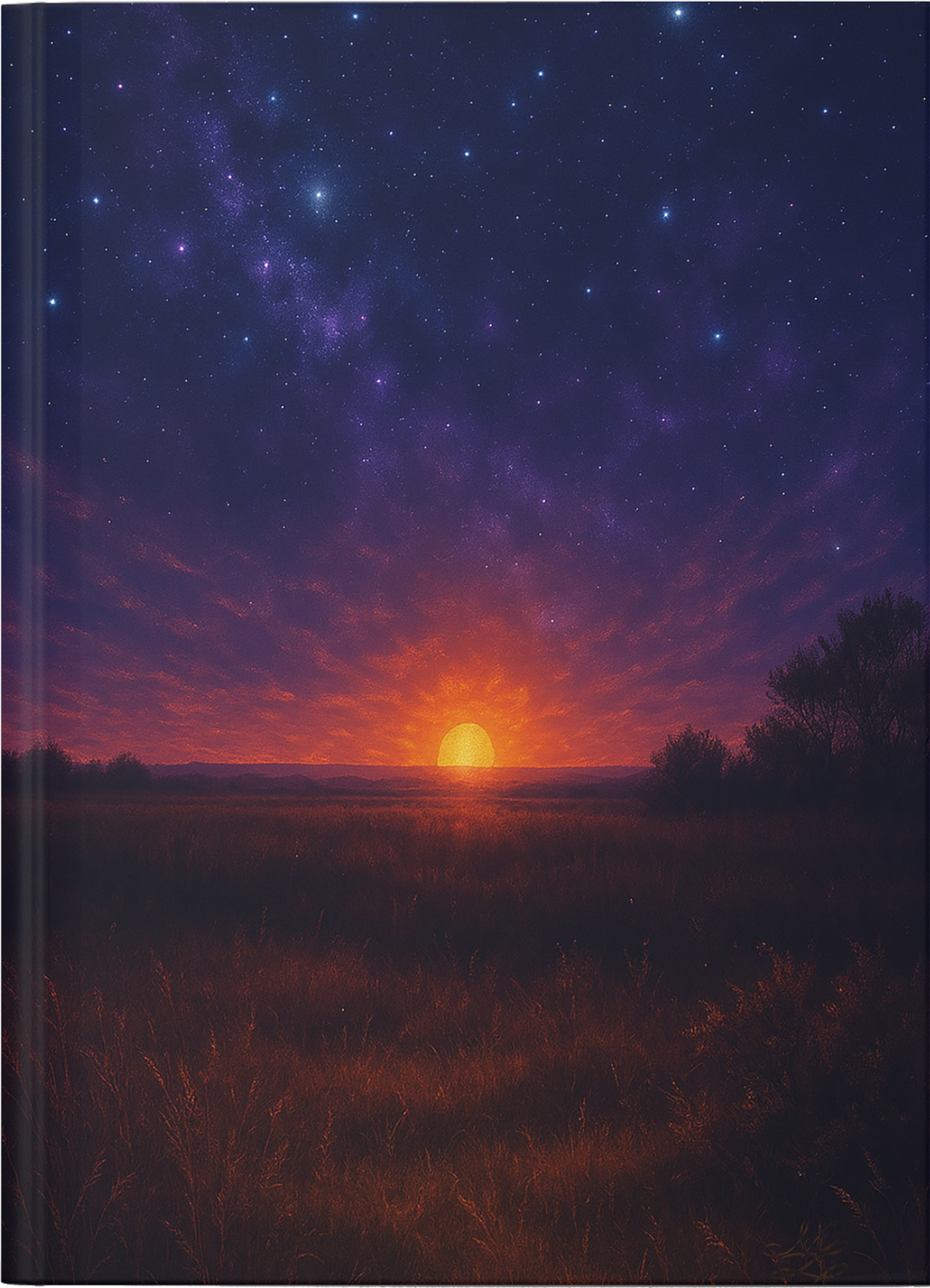 Dreamy Meadow Hardcover Journal, Ruled Line