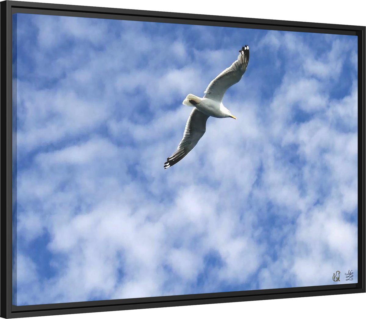 Flight of Solace Framed Matte Canvas Print