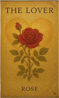 The Lover, Rose Botanical Hand Towel