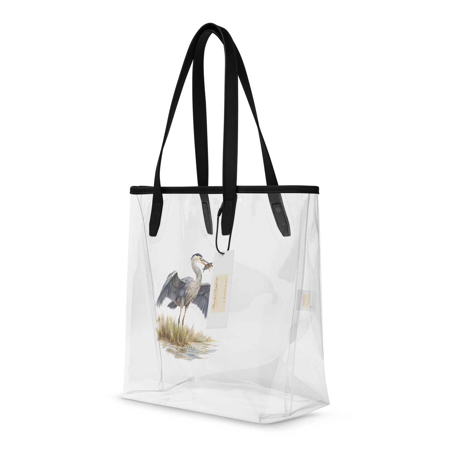 Heron, Coastal Comforts - Clear Tote